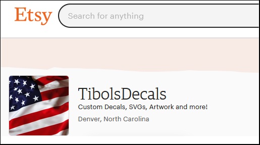 Etsy Store TibolsDecals